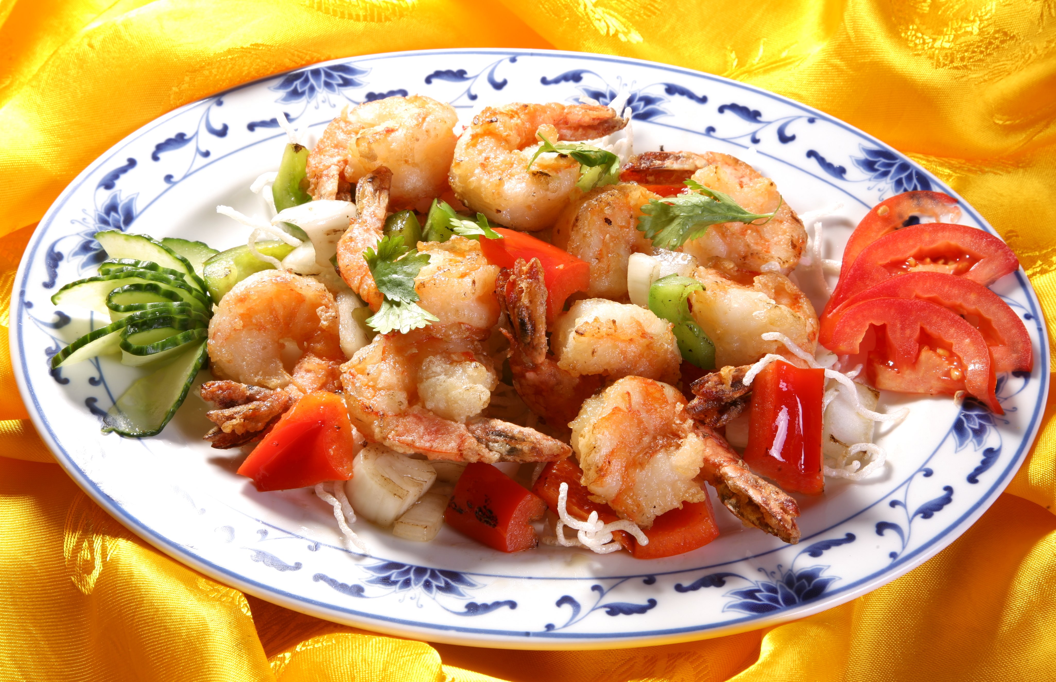 Shrimps with Sauce Salt and Pepper